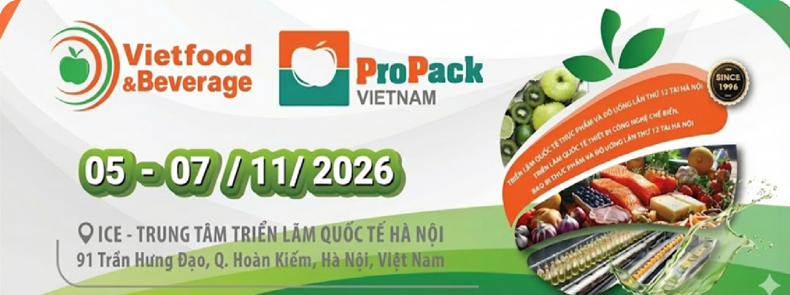 Triển lãm Quốc tế Thực phẩm và Đồ uống 2026 tại Hà Nội.