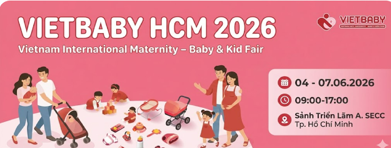 Triển lãm sản phẩm dịch vụ cho Mẹ bầu, Mẹ & em bé tại Hồ Chí Minh